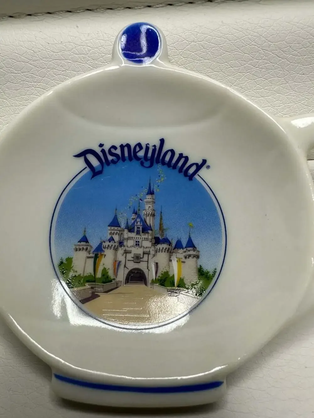 Vintage Disneyland Ceramic Teapot-Shaped Tea Bag Holder Made in Japan